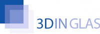 Logo 3-D in Glas